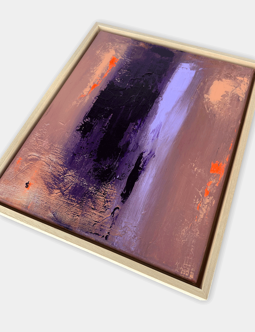 Deze betaalbare kunst is handgemaakt met warme kleuren. Eventueel als tweeluik abstract te koop met art Purple, allebei schilderijen op canvas. Bekijk deze mooie tweeluik schilderijen op onze webshop.
