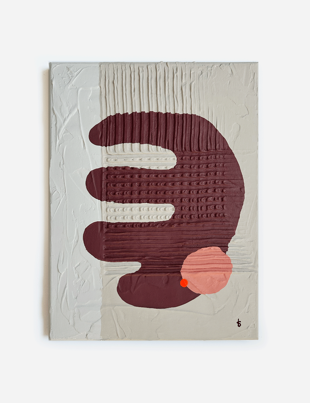 Dit handgemaakt kunstwerk Coral met 3D reliëf is een originele vorm van relief schilderijen. We hebben namelijk abstracte gekleurde vormen toegevoegd aan het kunstwerk. Het geheel is afgewerkt met muurverf van LAB Paint. Zo heb jij zeker te weten een unieke schilderijen in je interieur!