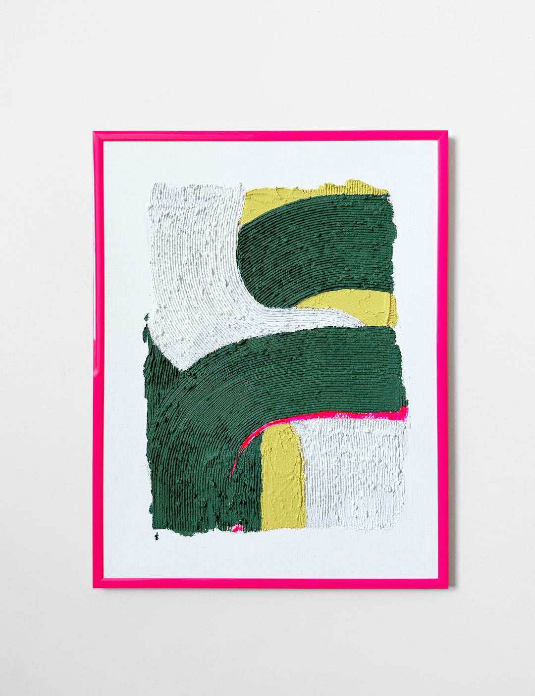 Handgemaakte kunst voor aan de muur, met 3D reliëf. Dit handgemaakte kunstwerk voor aan de muur is geverfd met muurverf van het bekende merk LAB Paint. Bekijk meer betaalbare kunst.
