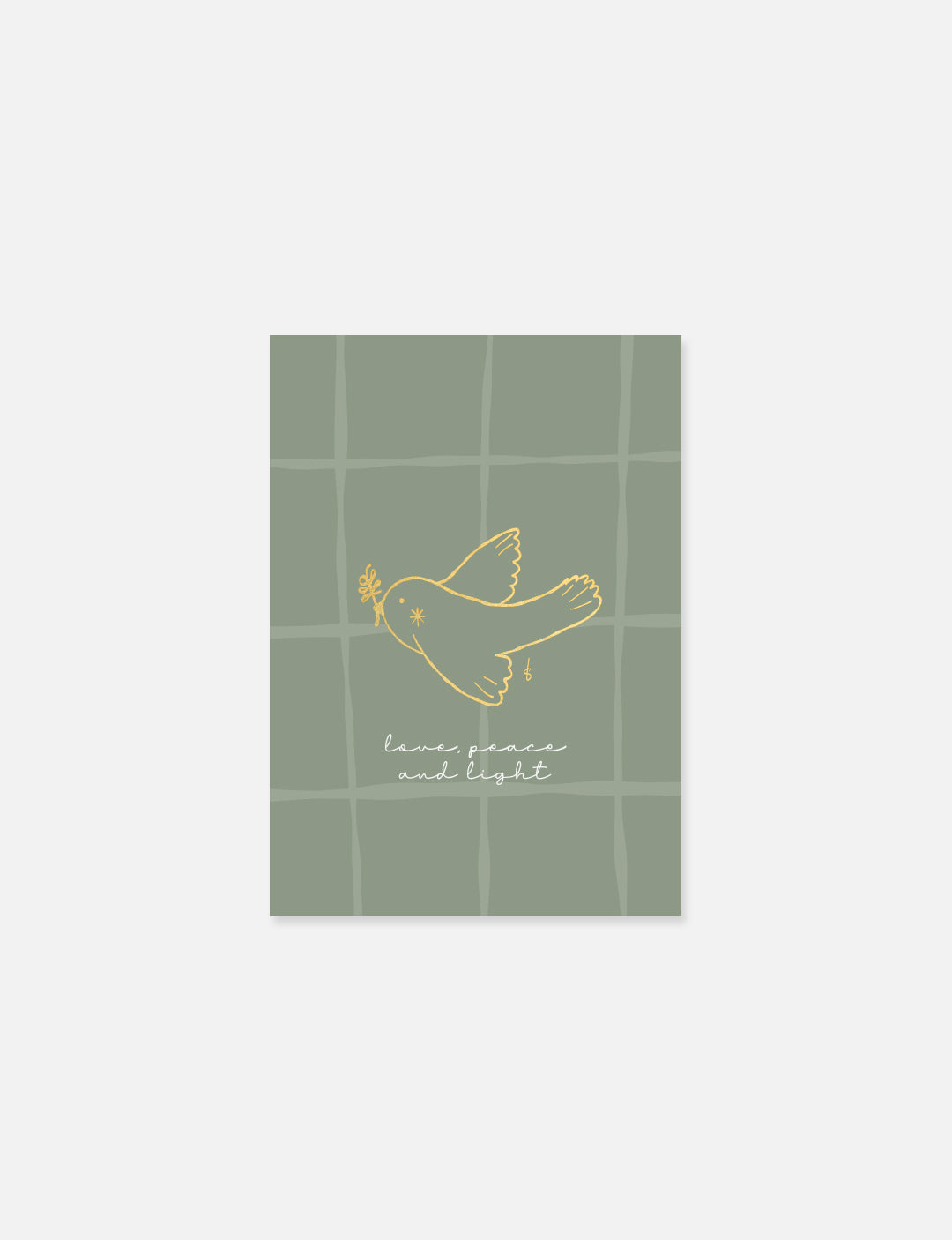 Set van 6 unieke kerstkaarten goudfolie met minimalistische handgetekende illustraties – ideale kaarten voor kerst en nieuwjaar en mooie kerstgroeten.