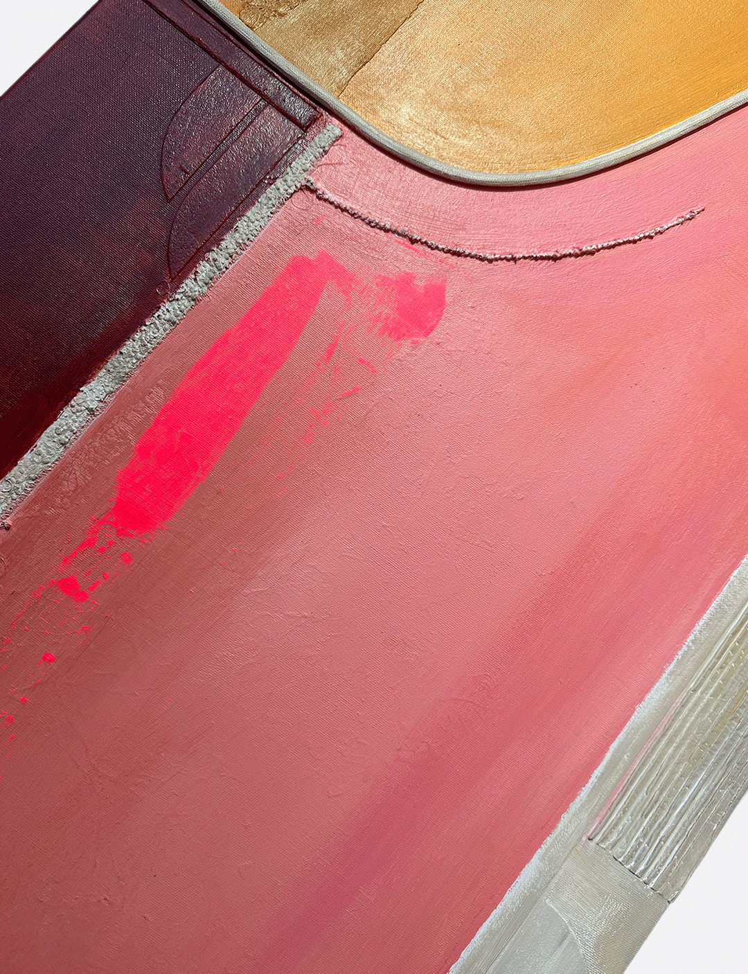 Handgemaakt kunstwerk met gebruik van verrassende materialen. Mooi stukje kunst voor aan de muur! Schilderijen op canvas bestellen, bekijk artwork CUP.