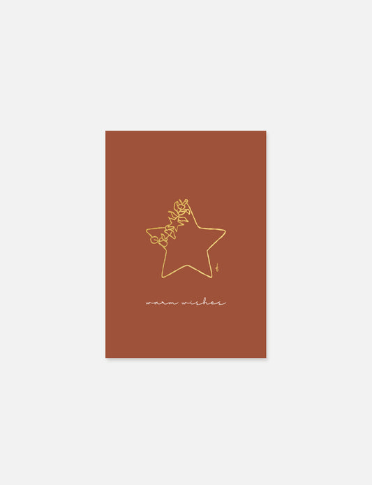 Detail van kerstkaarten uit Shine set met minimalistische illustraties in goudfolie – ideaal als speciale kerstkaarten, leuke kerstkaarten of grappige kerstkaarten.
