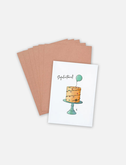 Set van 6 hippe wenskaarten op A6 formaat met handgetekende vrolijke illustraties. Deze kaarten kopen om iemand te verrassen? Bekijk onze webshop voor details van deze handgemaakte kaarten. Wil je ook wenskaarten kopen?