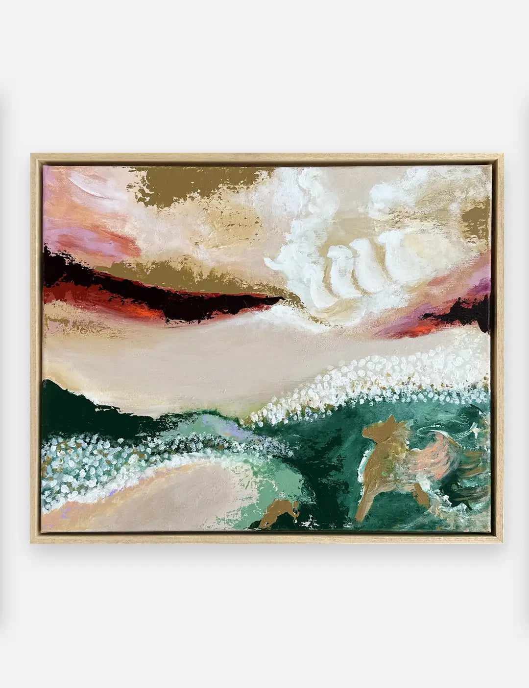 Collectie christelijke kunst met christelijke schilderijen en moderne christelijke kunstwerken
