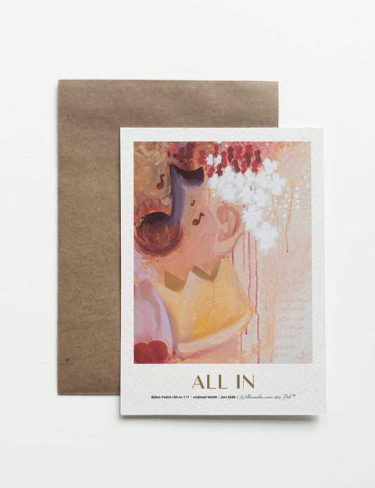 Kunstkaart A5 - ALL IN