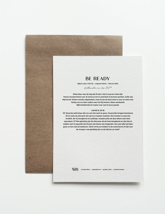 Kunstkaart A5 - BE READY