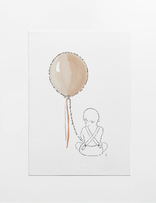 Poster Baby naturel tint (Bijbelteksten)