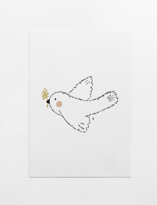 Poster Duif (Bijbelteksten)