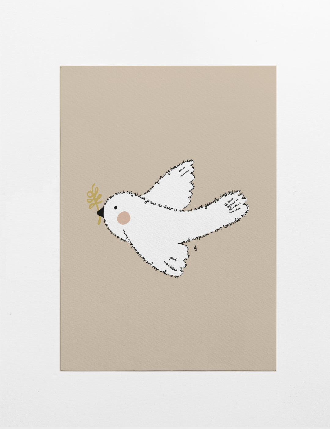 Poster Duif Color (Bijbelteksten)