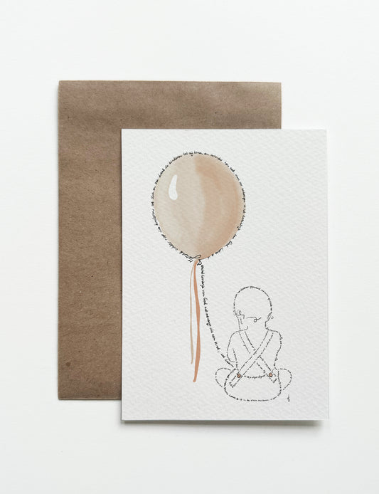 Kaart A5 Baby naturel tint (Bijbelteksten)