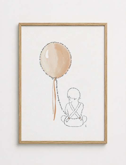 Poster Baby naturel tint (Bijbelteksten)