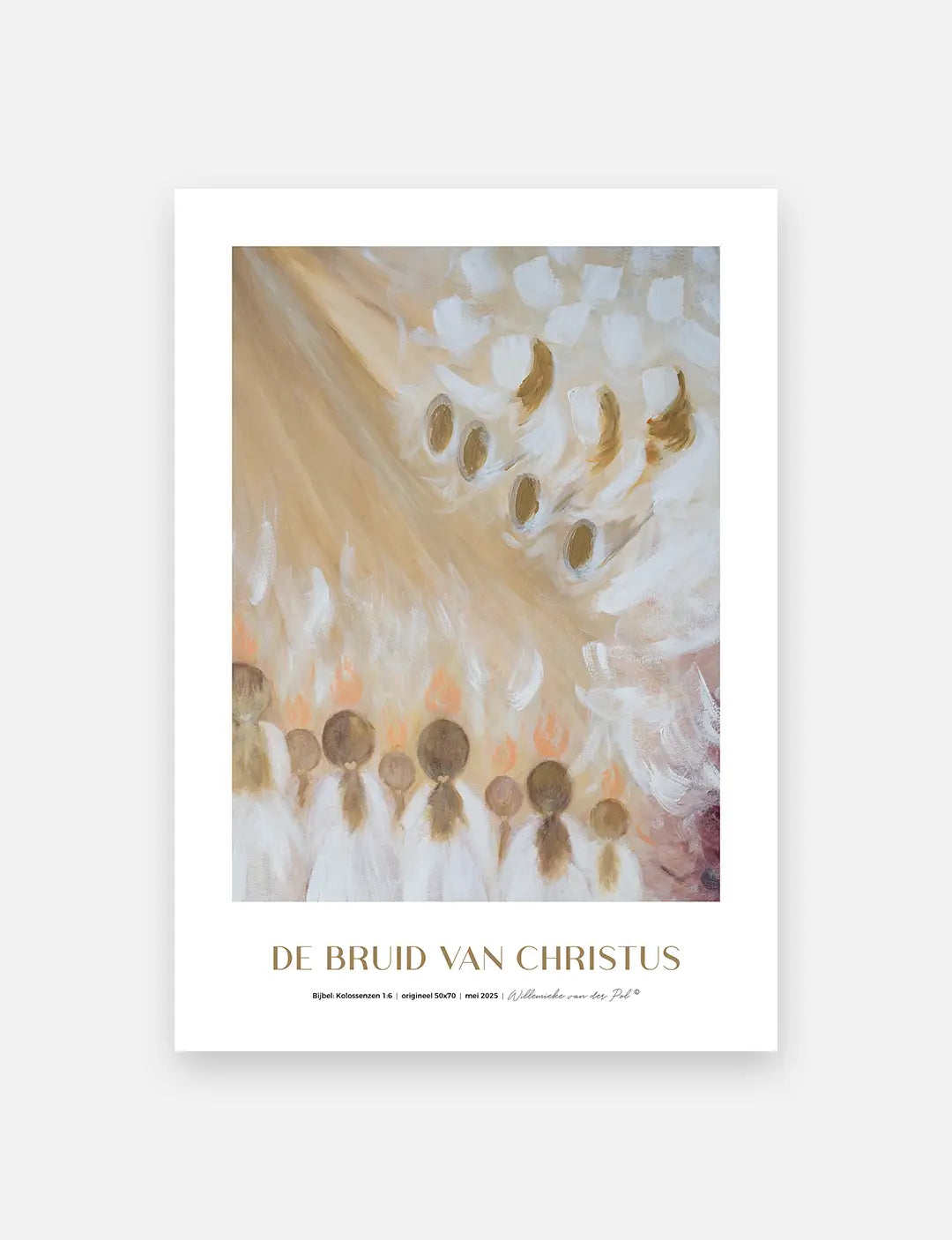 Christelijke poster De Bruid van Christus – christelijke kunst en christelijke schilderskunst op groot formaat