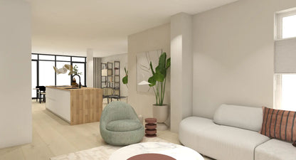 Geef je interieur woonkamer een make-over met ons complete interieuradvies. Van indeling tot styling: één stijlvol plan dat helemaal bij jou past.