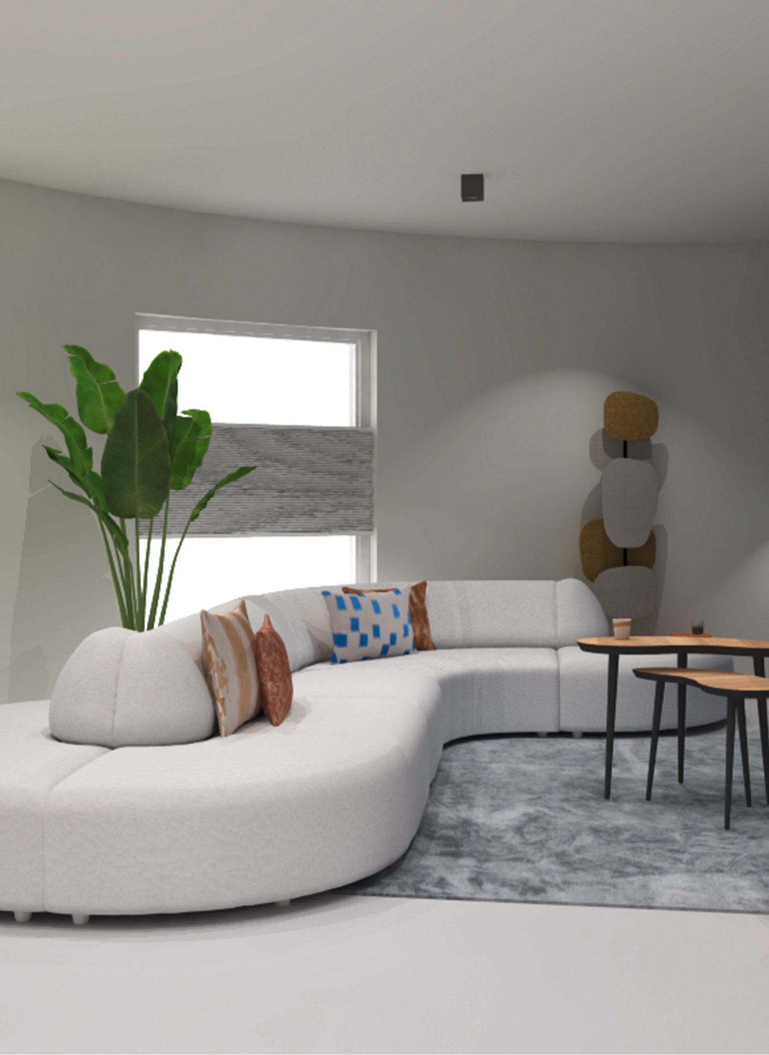 Een moderne woonkamer met interieurstylist, interieurstylist kosten, maatwerk kastenwand en professioneel interieuradvies woonkamer.