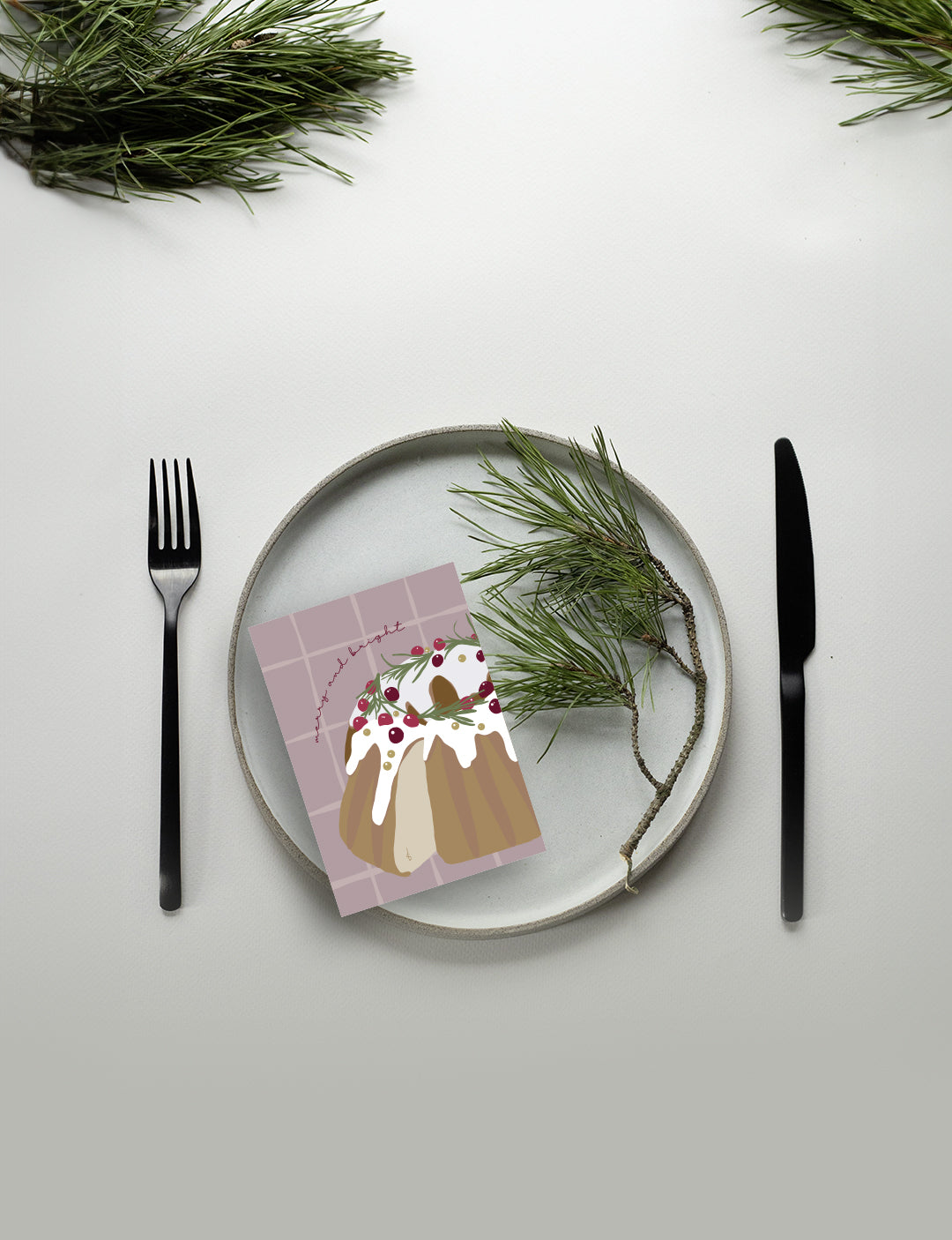 A6 kerst kaarten met abstracte tulband – speciale kerstkaarten en leuke kerstkaarten kopen