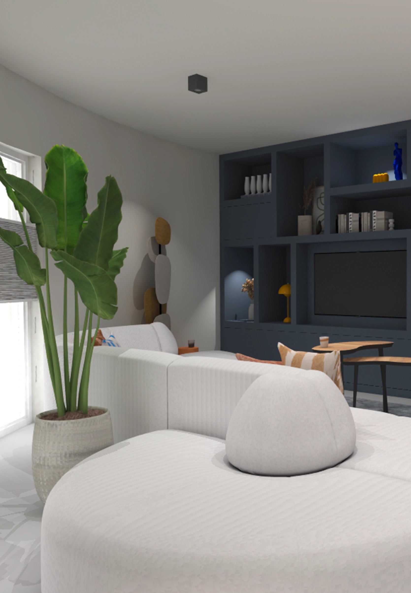 Laat een interieurplan laten maken met maatwerk kastenwand, interieurstylist kosten en interieur en kleuradvies.