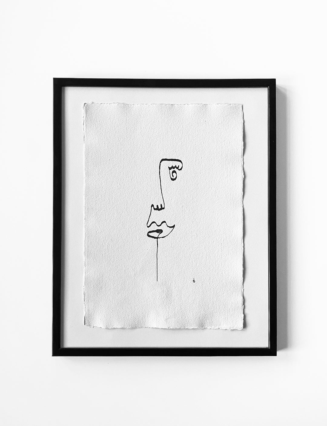 Een unieke poster minimalistisch handgetekende inkttekening op geschept A3 papier (exclusief lijst). Een stijlvolle poster slaapkamer of poster woonkamer.